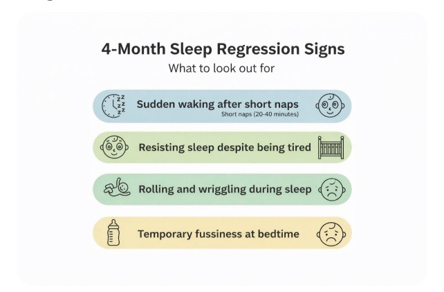 A quick chart based on sleep regression signs