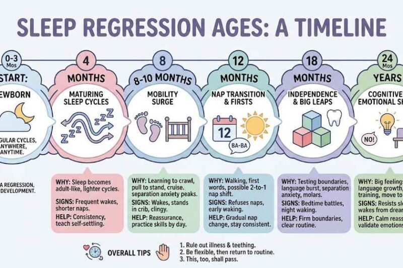 Sleep Regression Ages: Signs, Timing, and Sleep Tips