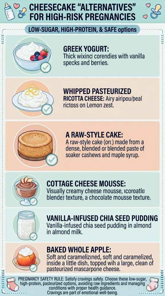 Cheesecake Alternatives for High-Risk Pregnancies