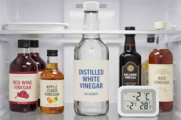 At what temperature does vinegar freeze?