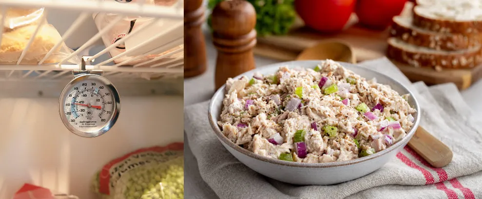 What Is the Highest Temperature Allowed for Cold Holding Tuna Salad?