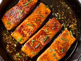 Honey Garlic Glazed Salmon