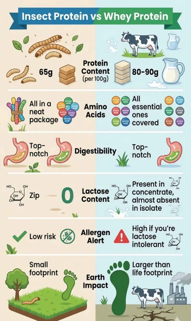 Mealworm Protein vs Whey Protein