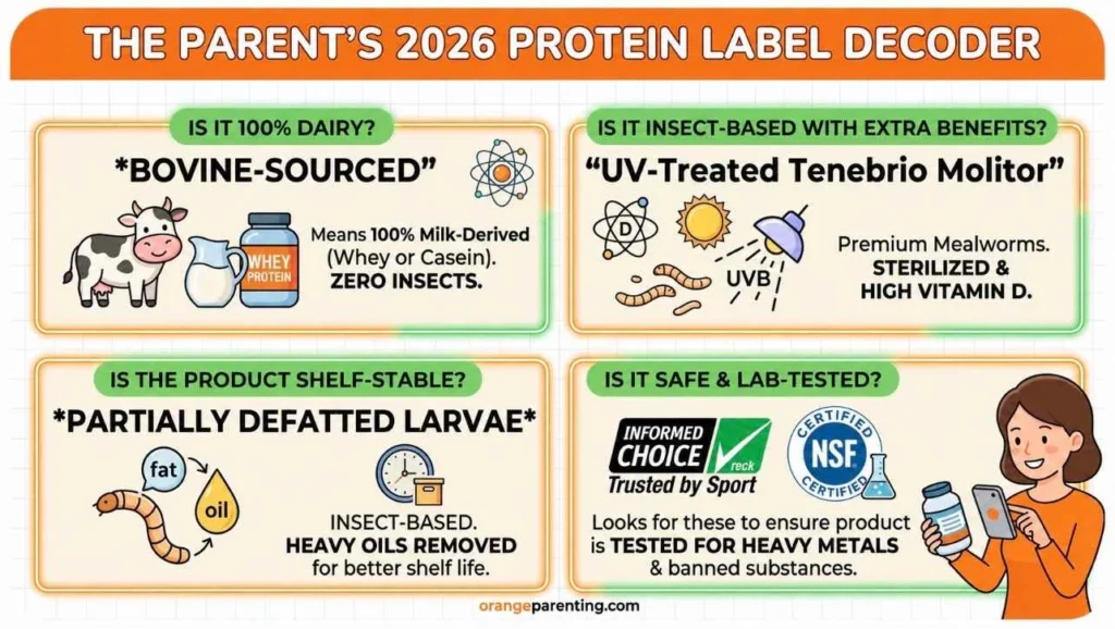 Is protein powder from worms safe for children?