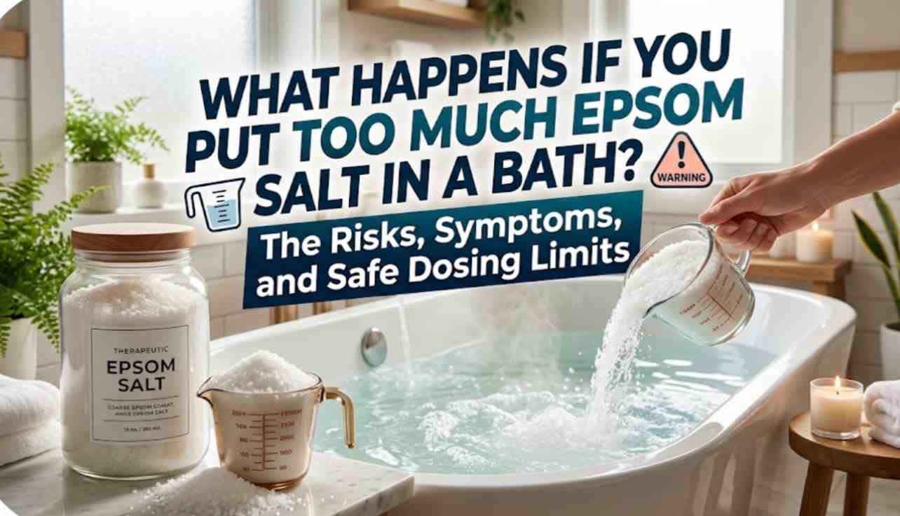what happens if you put too much epsom salt in a bath