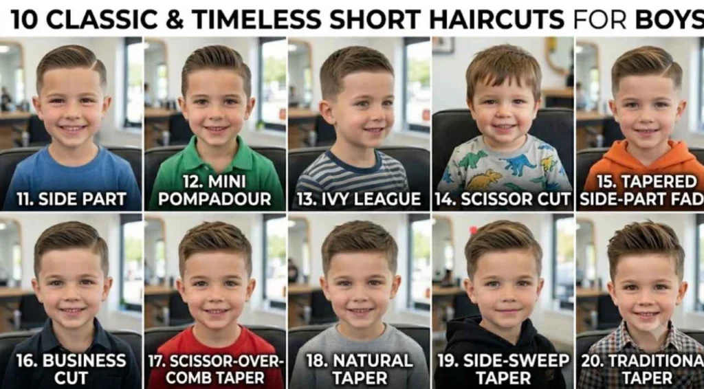 classic short haircut for boys