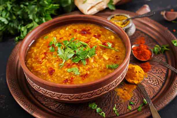 Rich Coconut Red Lentil Dal