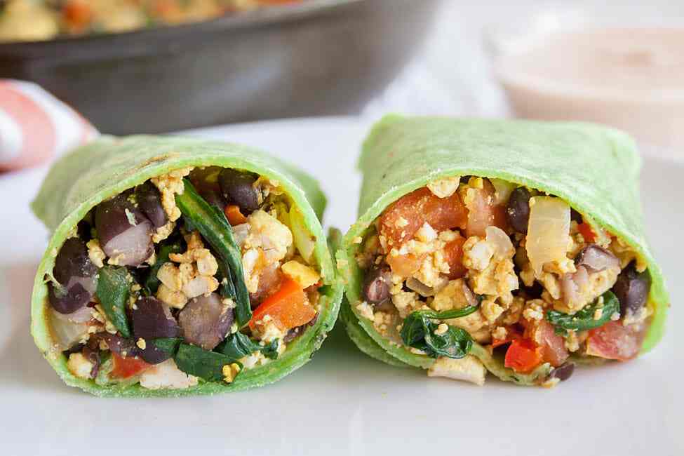 Southwest Tofu Scramble with Black Beans