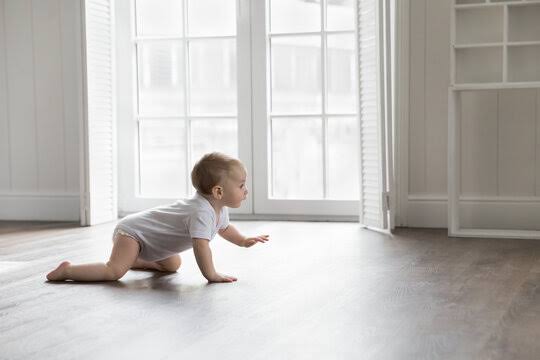 baby crawling