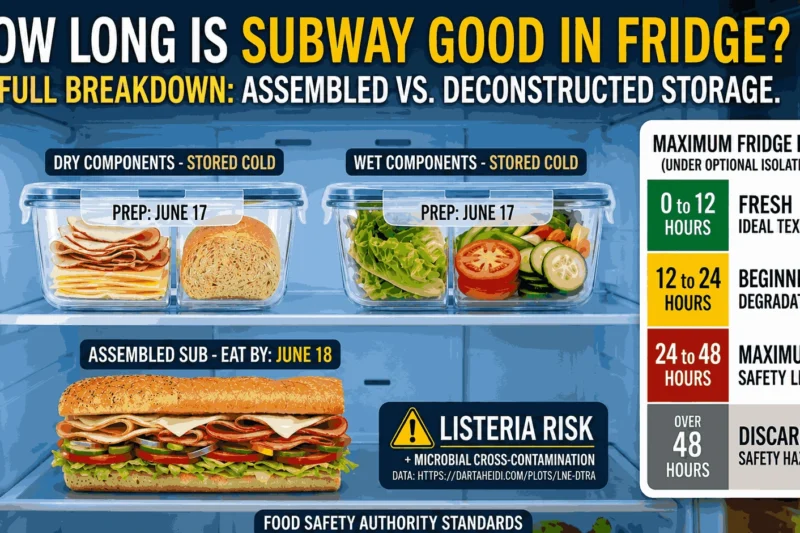 How Long is Subway Sandwich Good in fridge? (Safety & Freshness Guide) 2026