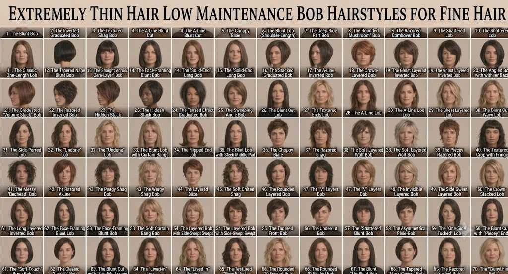 extremely thin hair low maintenance bob hairstyles for fine hair
