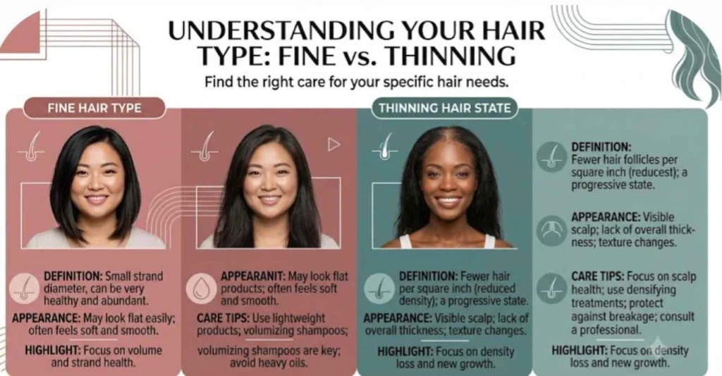 Fine vs. Thinning: Understanding Your Hair Type