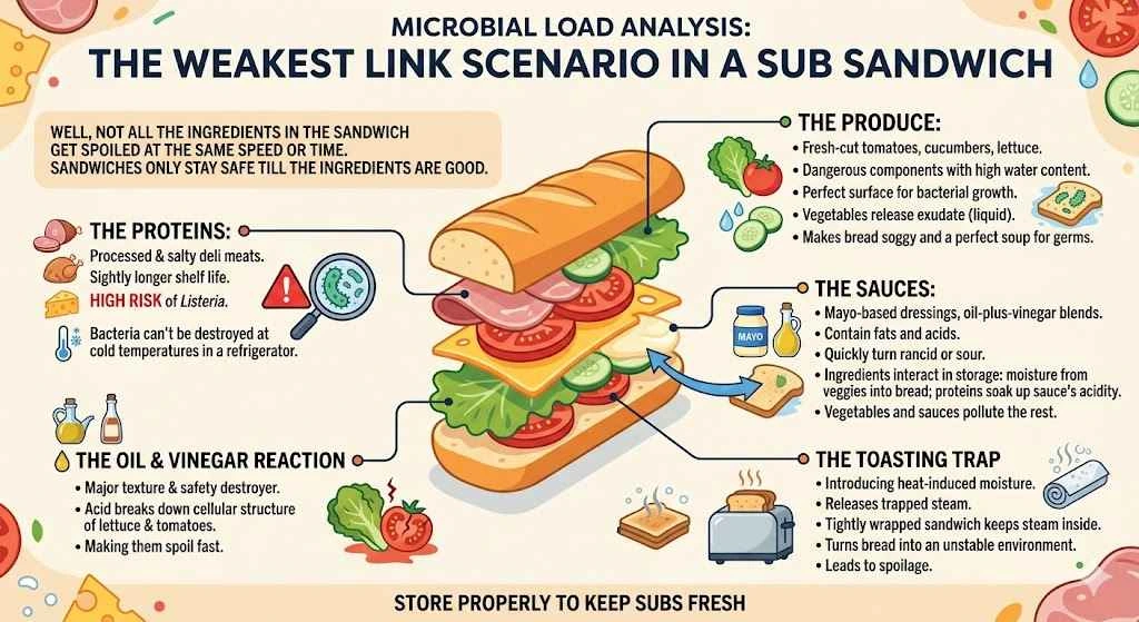 Ingredients detail of subway