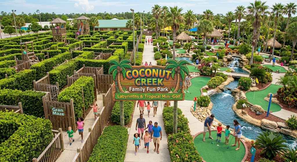 Coconut Creek Family Fun Park: Labyrinths & Tropical Mini-Golf