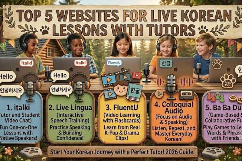 Top 5 Websites for Live Korean Lessons with Tutors