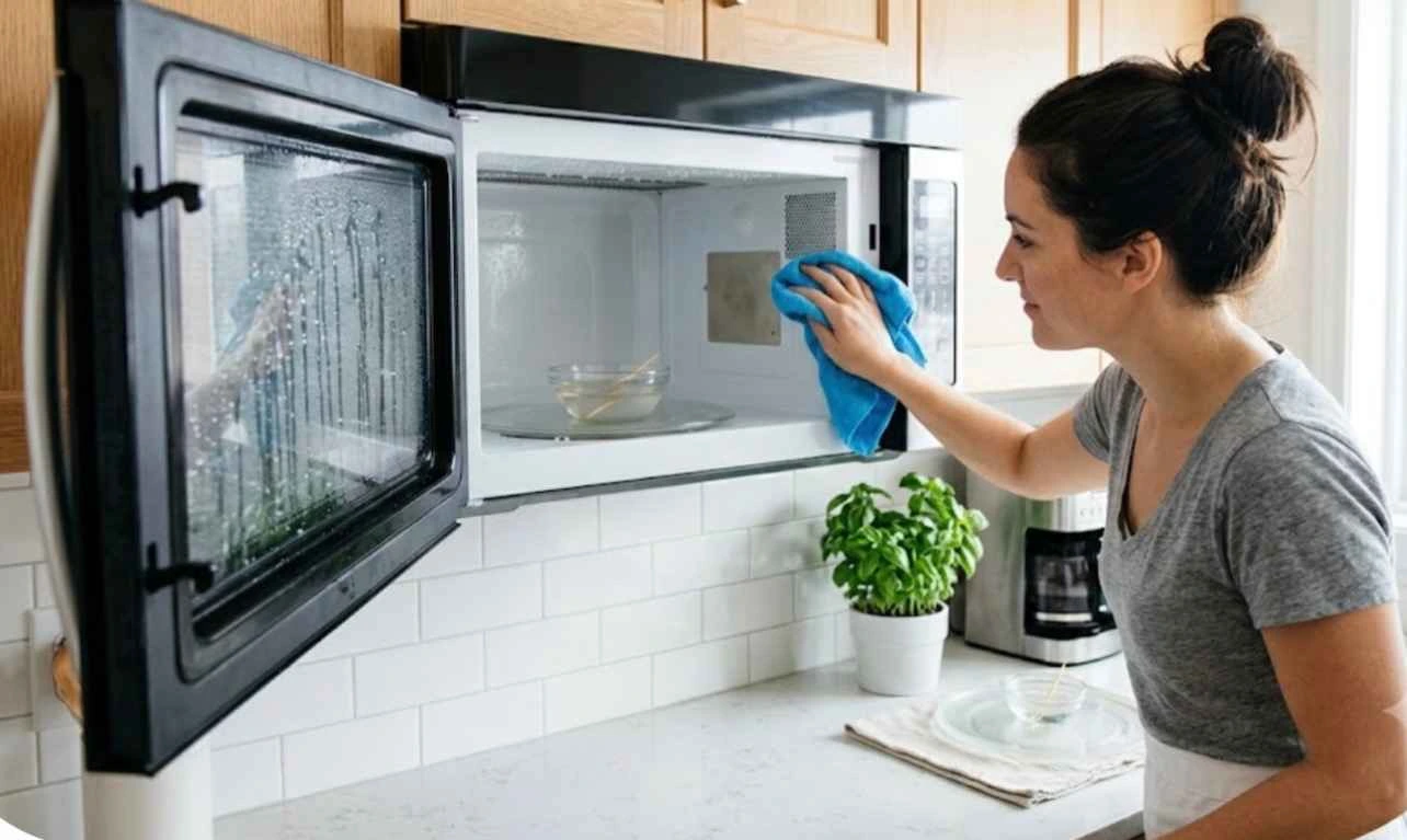 how to clean a microwave