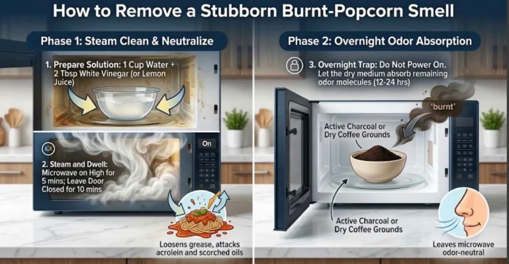 1. How to Remove a Stubborn Burnt-Popcorn Smell
