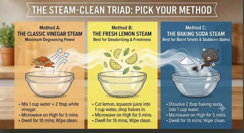 The Steam-Clean Triad: Pick Your Method