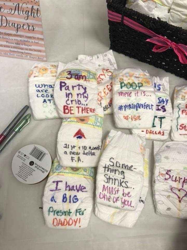 Late Night Diaper Messages
