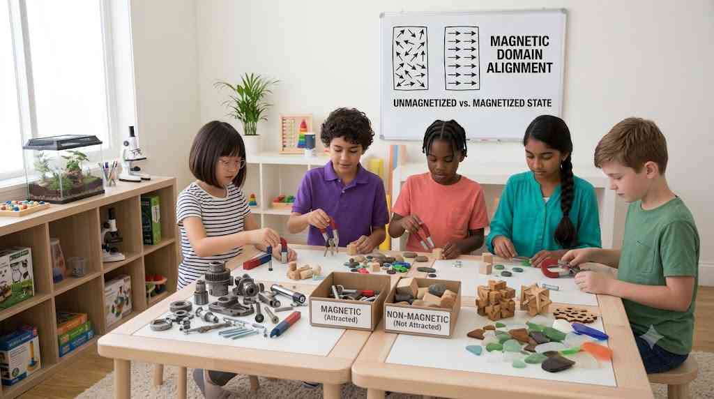 Magnet Hunt (Magnetic vs. Non-Magnetic Materials)