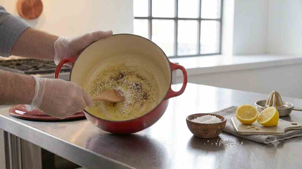 Method 4: Coarse Salt & Fresh Lemon Scrub (Best Natural Spot Treatment)