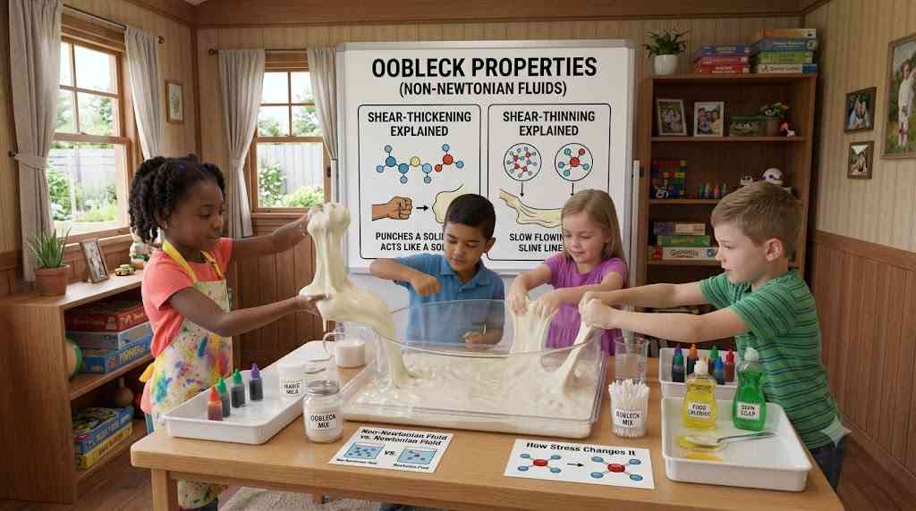 Oobleck Cornflour Slime (Non-Newtonian Fluids)