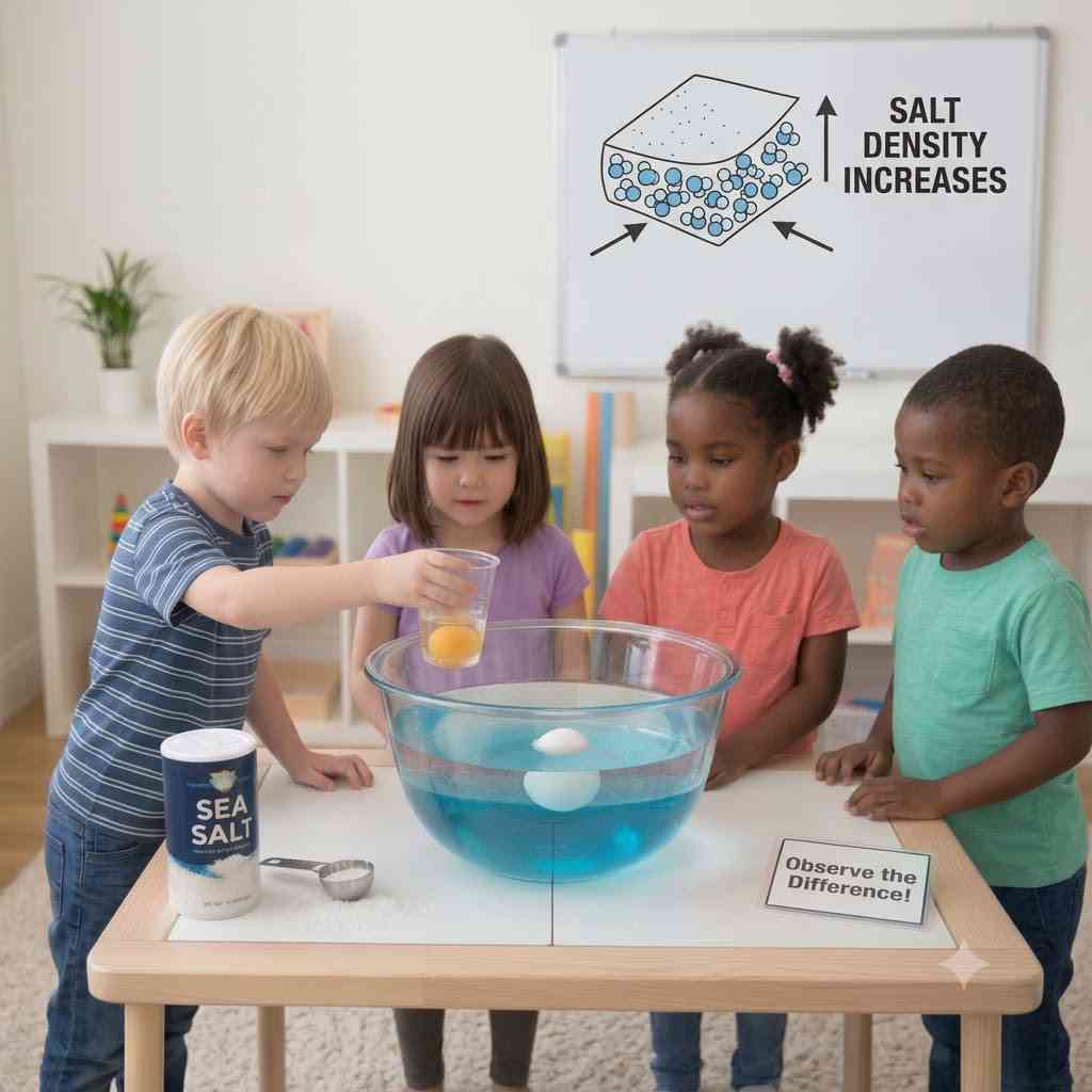 Saltwater Floating Egg Trick (Water Density)