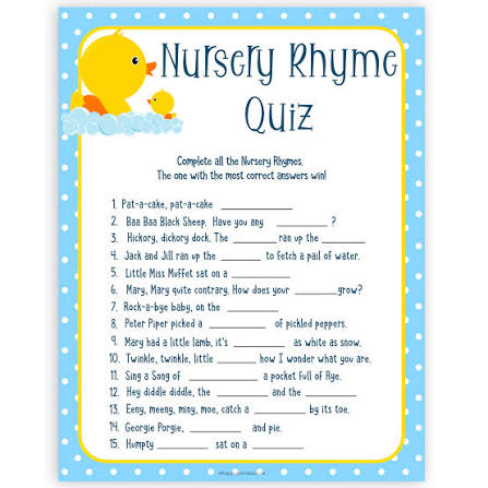 The Twisted Nursery Rhyme Quiz