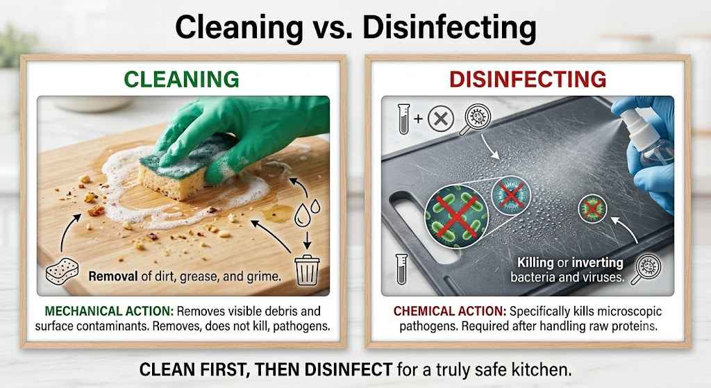 Cleaning vs. Disinfecting