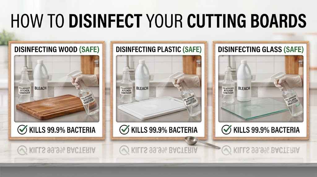how to disinfect cutting board