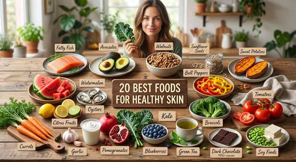 20 Best Foods for Healthy Skin