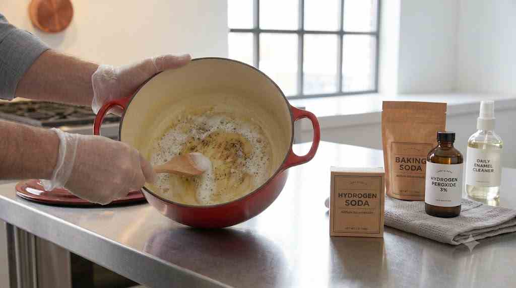 Method 3: Baking Soda + Hydrogen Peroxide 