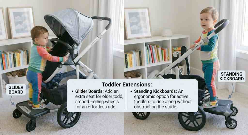 Toddler Extensions: Glider Boards & Standing Kickboards