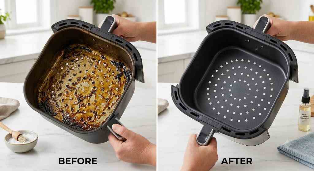 Deep Cleaning: Removing Polymerised, Baked-On Grease