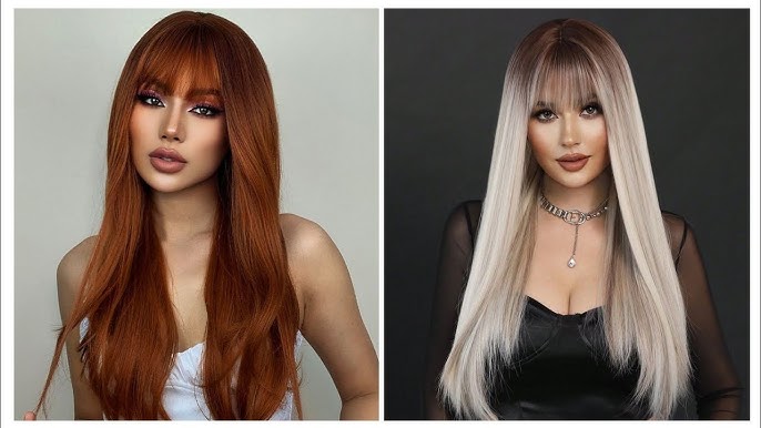  Glass-Sleek Blunt Long Hair