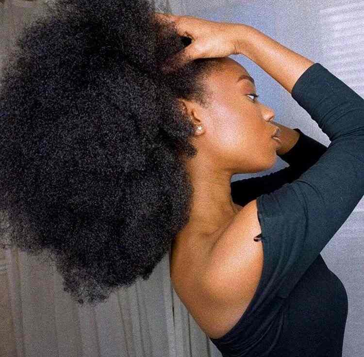 Long Coily Hair (Type 4) with Crown Elevation