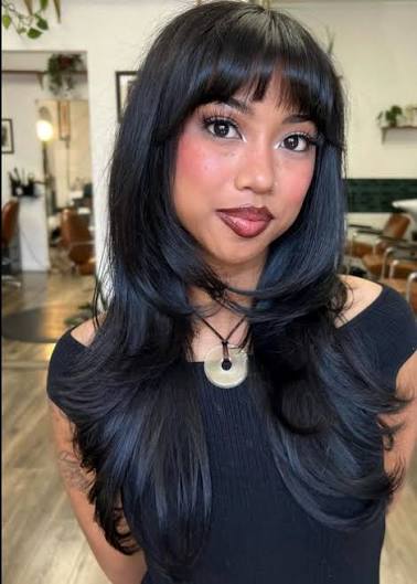 Micro Bangs for Long Straight Hair