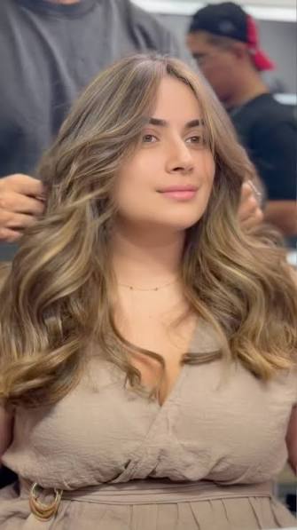  Sun-Kissed Long Balayage Cut