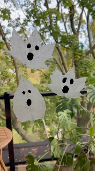 Fallen Leaf Ghost Garland