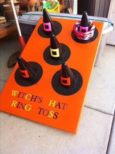 Glowing Witch Hat Ring Toss