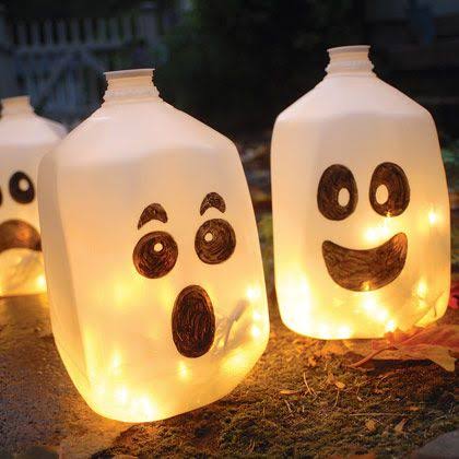 Milk-Jug Ghost Lanterns