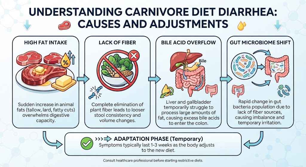 does carnivore diet cause diarrhea