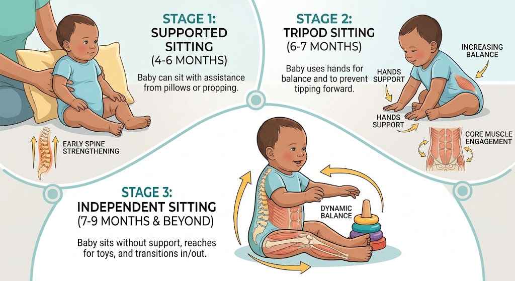 Step-by-Step: The 3 Primary Stages of Sitting