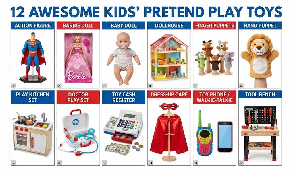 Action Figures & Pretend Play (12 Toys)