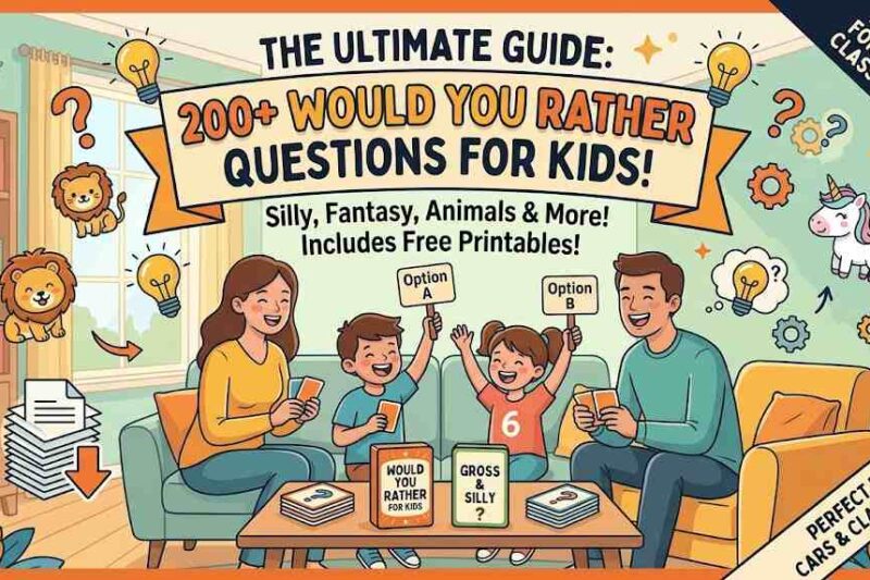 200 Best Would You Rather Questions for Kids & Elementary
